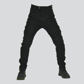 Winterschwarze Herren-Bikerjeans